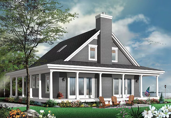 image of french country house plan 9837