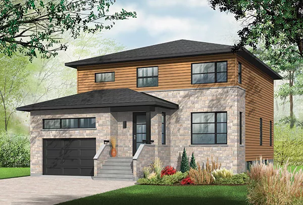 image of contemporary house plan 9838