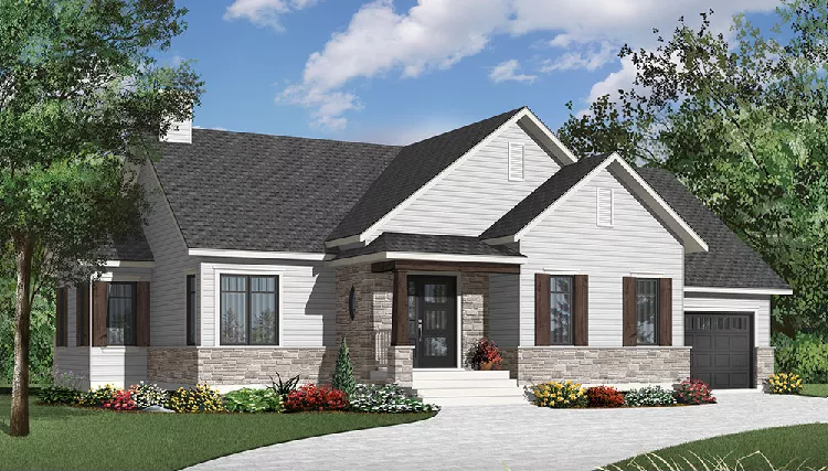 image of ranch house plan 9517