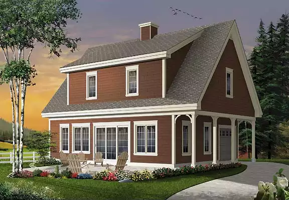 image of cape cod house plan 4781