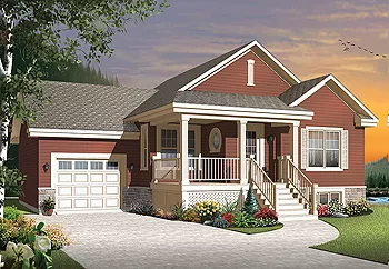 image of bungalow house plan 9566