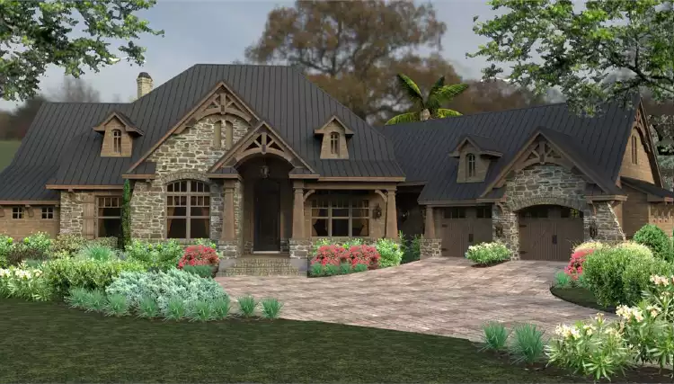 image of ranch house plan 4320