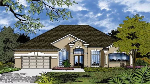 image of contemporary house plan 8986