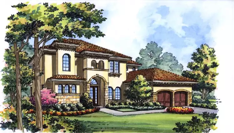 image of contemporary house plan 5491