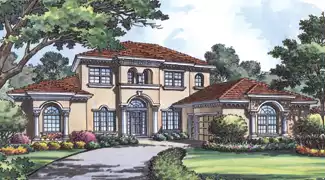 image of tuscan house plan 5487