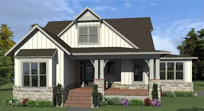 image of bungalow house plan 2051