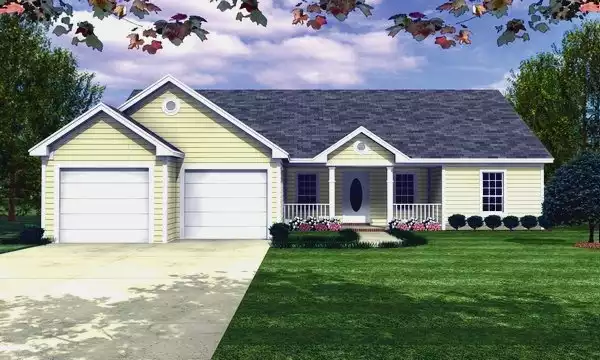 image of ranch house plan 5864