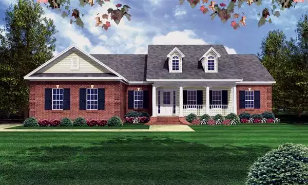 image of ranch house plan 7087