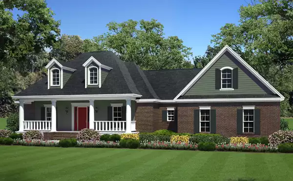 image of ranch house plan 5273