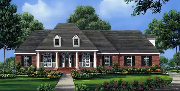 image of french country house plan 6393