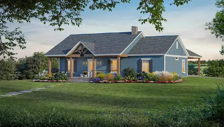 image of ranch house plan 5015