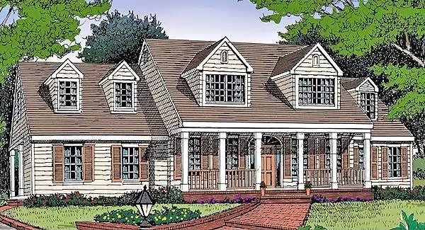 image of cape cod house plan 4462