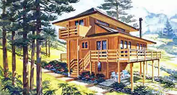 image of modern house plan 3904