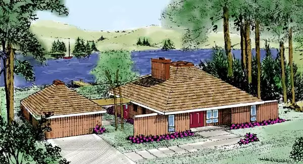 image of beach house plan 3782