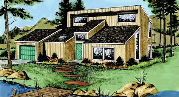 image of modern house plan 3841