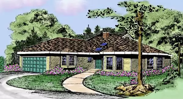 image of modern house plan 3853