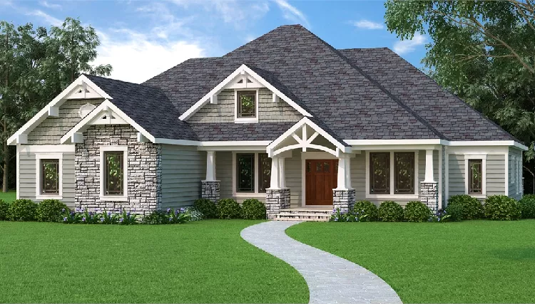 image of ranch house plan 9898