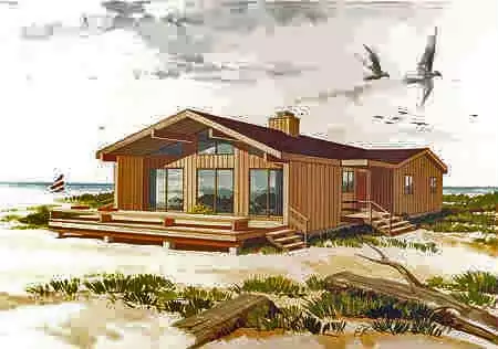 image of modern house plan 3867