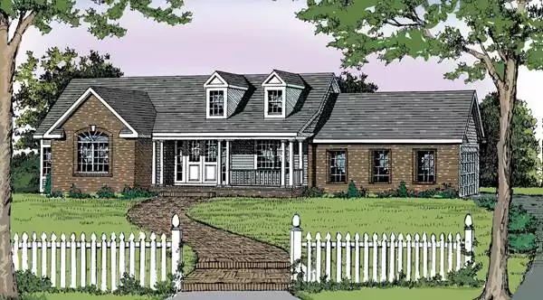 image of farmhouse plan 3698