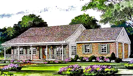 image of farmhouse plan 3791