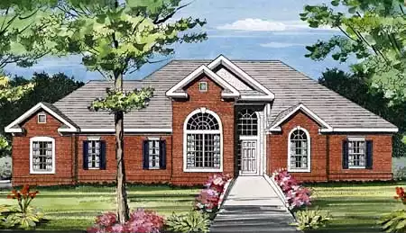 image of southern house plan 3803