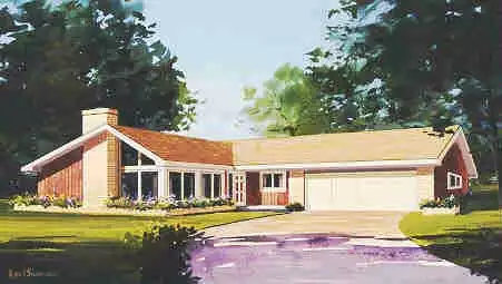 image of modern house plan 3811