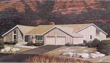 image of modern house plan 3821