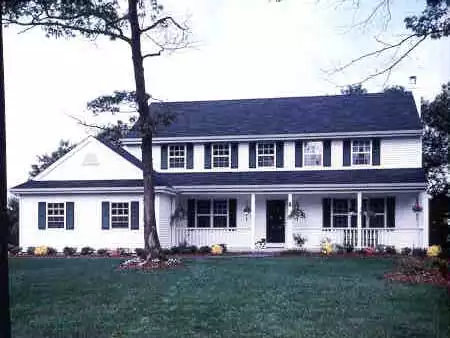 image of colonial house plan 3798