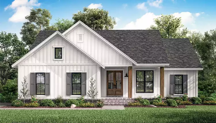 image of affordable modern farmhouse plan 6700