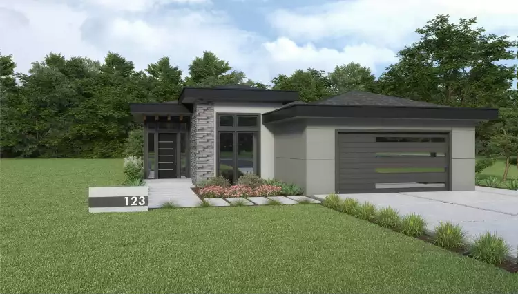 image of ranch house plan 5102