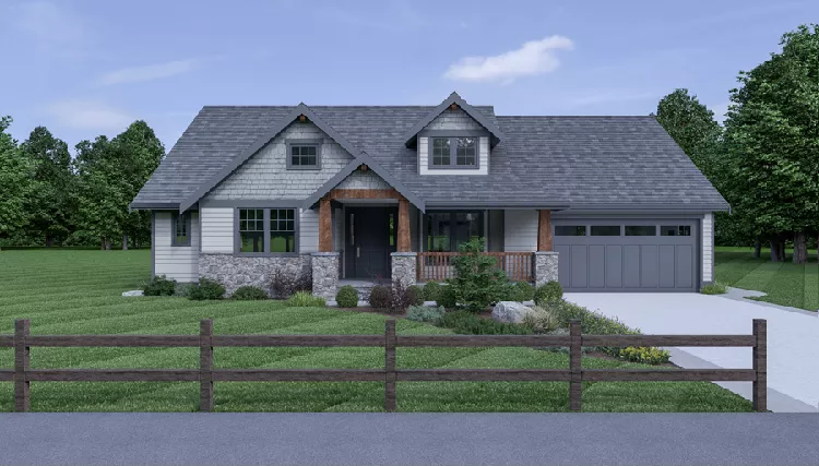 image of ranch house plan 8270
