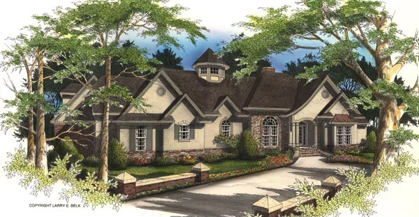 image of french country house plan 8440