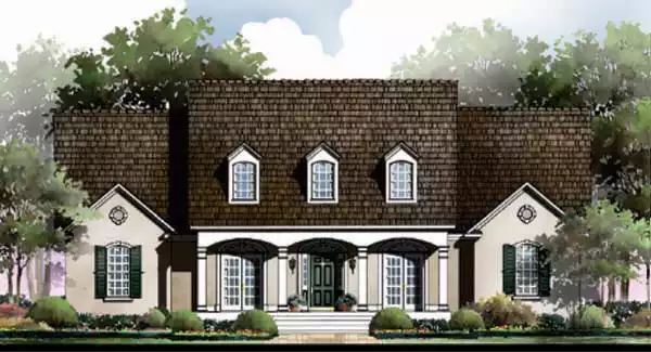 image of french country house plan 5476