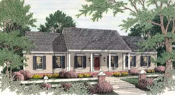 image of ranch house plan 5143
