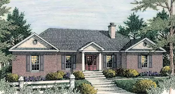 image of ranch house plan 5460