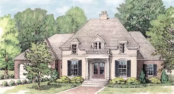 image of french country house plan 5575