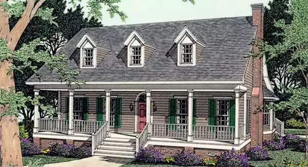 image of southern house plan 3465