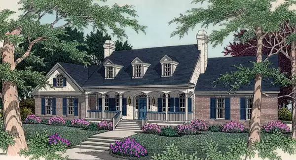 image of cape cod house plan 3472