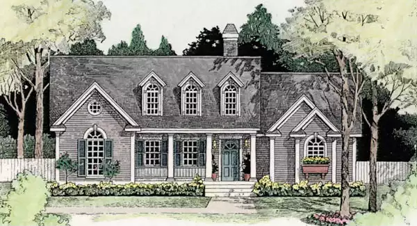 image of cape cod house plan 3513