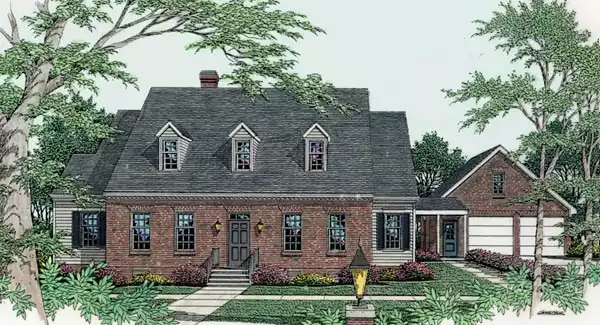 image of cape cod house plan 3530