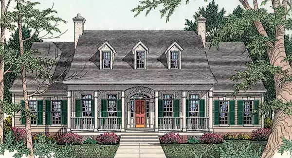 image of cape cod house plan 3532