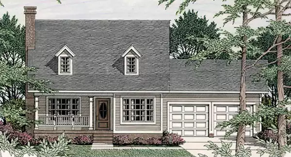 image of colonial house plan 3535