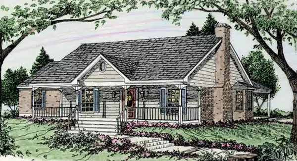 image of southern house plan 3620