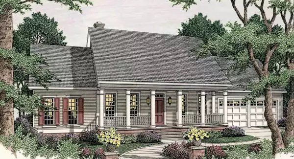 image of ranch house plan 3649