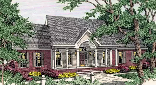 image of ranch house plan 3652