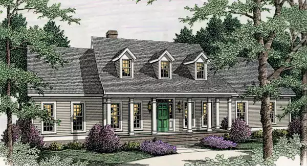 image of ranch house plan 3653