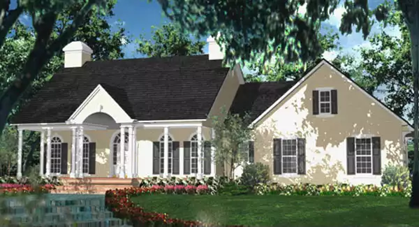 image of colonial house plan 3659