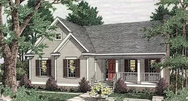 image of ranch house plan 3660