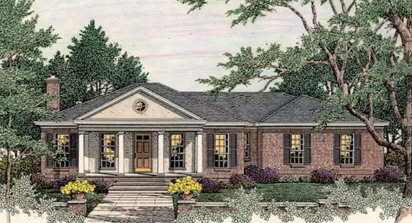 image of ranch house plan 3662
