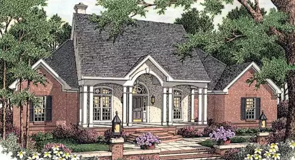 image of cottage house plan 3675